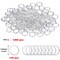 259 Pieces Inspirational Motivational Keychains Charms Bulk Inspirational Words Charms with Open Jump Key Rings for Various DIY Necklaces, Bracelets